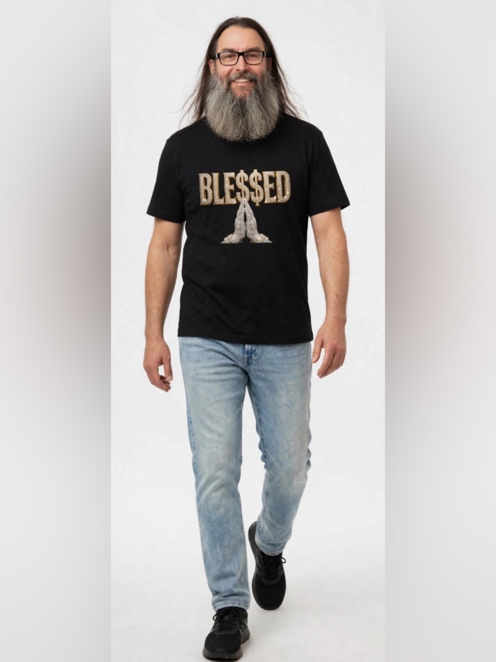 BLINGED OUT BLE$$ED T-SHIRT - Picture 3 of 17